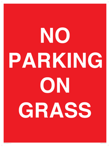 NO PARKING ON GRASS